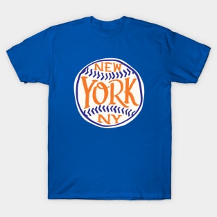 New York City Hand drawn Baseball T-Shirt